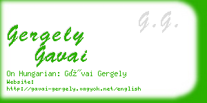 gergely gavai business card